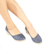 รองเท้าส้นเตารีดกลิตเตอร์ 2064 - Glitter Rubber Wedge Shoes