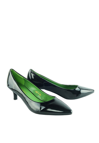 รองเท้าส้นสูงหัวแหลมคลาสสิคสไตล์ 228-1 - Classic Leather Pointed Toe Pump Shoes รองเท้าส้นสูงหัวแหลมคลาสสิคสไตล์ 228-1 - Classic Leather Pointed Toe Pump Shoes