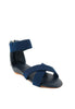 รองเท้าแตะส้นเตารีดสายไขว้ - Zipper Wedge Ankle Strap Sandals