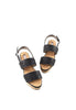 รองเท้าแตะส้นเตารีด - Glitter Wedge Sandals