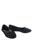 รองเท้าคัชชูส้นแบนประดับคริสตัลรูปสี่เหลี่ยม A-300 - Basic Round Toe Ballet Flats