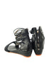 รองเท้าแตะส้นเตารีด - Gladiator Zipper Straps Sandal