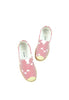 รองเท้าส้นแบบแคนวาสลายเส้น BX332- Pin Stripe Canvas Slip-On Flat Shoes