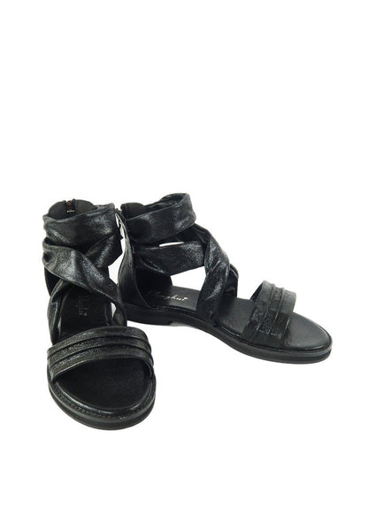 รองเท้าแตะส้นแบน - Gladiator Zipper Flat Sandals รองเท้าแตะส้นแบน - Gladiator Zipper Flat Sandals