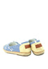 รองเท้าส้นแบบแคนวาสลายเส้น BX332- Pin Stripe Canvas Slip-On Flat Shoes