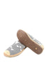 รองเท้าส้นแบบแคนวาสลายเส้น BX332- Pin Stripe Canvas Slip-On Flat Shoes