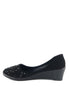 รองเท้าส้นเตารีดประดับกลิตเตอร์ A-298 - Glitter Rubber Wedge Shoes