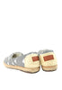 รองเท้าส้นแบบแคนวาสลายเส้น BX332- Pin Stripe Canvas Slip-On Flat Shoes