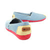 รองเท้าส้นแบนผ้าแคนวาส BX2010 - Bengal Stripe Canvas Flats Shoes