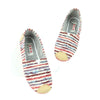 รองเท้าส้นแบนผ้าแคนวาส BX2010 - Bengal Stripe Canvas Flats Shoes