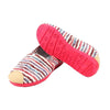 รองเท้าส้นแบนผ้าแคนวาส BX2010 - Bengal Stripe Canvas Flats Shoes
