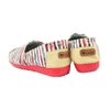 รองเท้าส้นแบนผ้าแคนวาส BX2010 - Bengal Stripe Canvas Flats Shoes