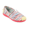 รองเท้าส้นแบนผ้าแคนวาส BX2010 - Bengal Stripe Canvas Flats Shoes