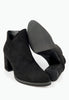 รองเท้าบูทแฟชั่นส้นสูง - Pointed Toe Mid Heel Ankle Boots