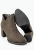 รองเท้าบูทแฟชั่นส้นสูง - Pointed Toe Mid Heel Ankle Boots