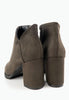 รองเท้าบูทแฟชั่นส้นสูง - Pointed Toe Mid Heel Ankle Boots