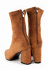 รองเท้าบูทแฟชั่น - Velvet High Heel Ankle Boots