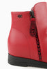 รองเท้าบูทหนังกันหนาวเสริมส้นภายใน ไซส์พิเศษ - Wedge Leather Ankle Boots