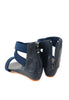 รองเท้าแตะส้นเตารีดสายไขว้ - Zipper Wedge Ankle Strap Sandals