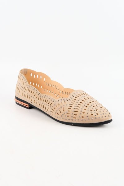 รองเท้าคัชชูส้นแบน แฟชั่น สไตล์ลำลอง - Shimmer Pointy Toe Ballet Flats รองเท้าคัชชูส้นแบน แฟชั่น สไตล์ลำลอง - Shimmer Pointy Toe Ballet Flats