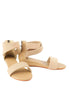 รองเท้าแตะส้นเตารีดสายไขว้ - Zipper Wedge Ankle Strap Sandals