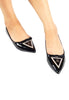 รองเท้าส้นแบนสีขาวแต่งโบว์ - Pointy Loafer Flats Shoes