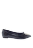 รองเท้าส้นแบนสีขาวแต่งโบว์ - Pointy Loafer Flats Shoes