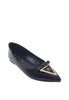 รองเท้าส้นแบนสีขาวแต่งโบว์ - Pointy Loafer Flats Shoes