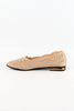 รองเท้าคัชชูส้นแบน แฟชั่น สไตล์ลำลอง - Shimmer Pointy Toe Ballet Flats