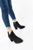 รองเท้าบูทแฟชั่นส้นสูง - Pointed Toe Mid Heel Ankle Boots