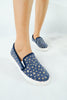รองเท้าส้นแบนผ้าแคนวาส No.1565 - Gold Star Denim Canvas Flats Shoes