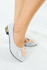 รองเท้าส้นเตี้ยกลิตเตอร์ A-254 - Glitter Slip - On Shoes