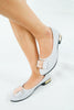 รองเท้าส้นเตี้ยกลิตเตอร์ A-254 - Glitter Slip - On Shoes