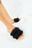 รองเท้าแตะเเต่งขนเฟอร์ - Furry Slides Fashion Fur Sandals