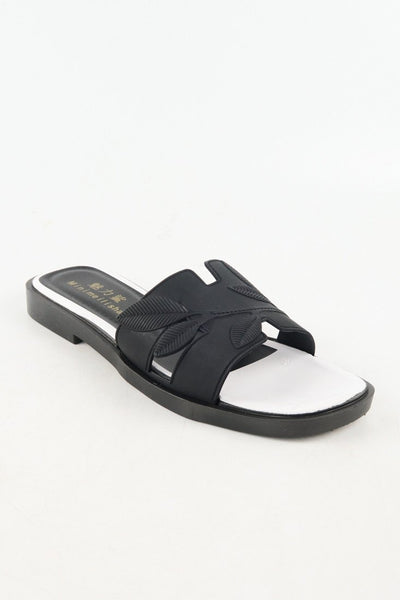 รองเท้าแตะลำลอง หน้าตัว  H  - Women Classic H Flat Sandals รองเท้าแตะลำลอง หน้าตัว  H  - Women Classic H Flat Sandals