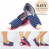 รองเท้าส้นแบนผ้าแคนวาส BX2010 - Bengal Stripe Canvas Flats Shoes