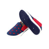 รองเท้าส้นแบนผ้าแคนวาส BX2023 - Embroidered Heart Shape Sneaker Shoes