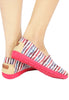 รองเท้าส้นแบนผ้าแคนวาส BX2010 - Bengal Stripe Canvas Flats Shoes