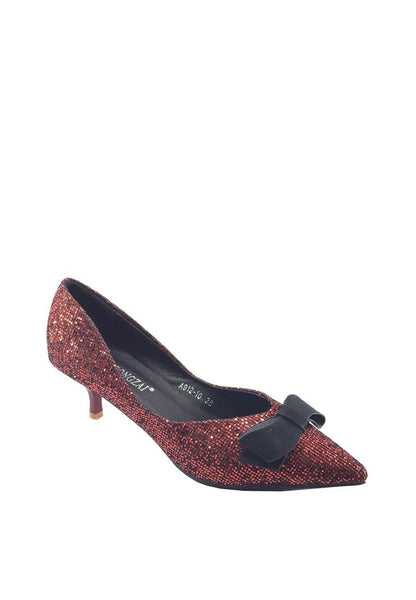 รองเท้าคัตชูหัวแหลมหนังกลิสเตอร์ ส้นสูงปานกลาง - Mid heels Glitter Court Shoes รองเท้าคัตชูหัวแหลมหนังกลิสเตอร์ ส้นสูงปานกลาง - Mid heels Glitter Court Shoes