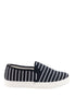รองเท้าส้นแบนแคนวาส No.1512 - Pin Stripe Canvas Casual Sneakers