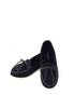 รองเท้าส้นแบนกำมะหยี่แต่งเชือก No.462 - Comfort Rubber Sole Velvet Flat Shoes