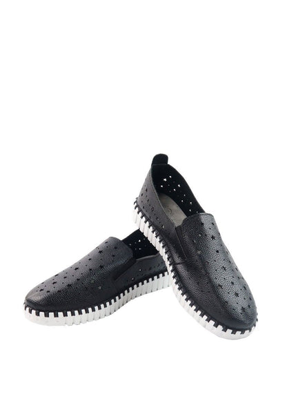 รองเท้าหนังส้นแบน - Stars Hollow Soft Leather Loafers รองเท้าหนังส้นแบน - Stars Hollow Soft Leather Loafers