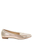 รองเท้าส้นแบนหัวแหลม ตกแต่งกลิตเตอร์ - Women's Classic Pointy Toe Glitter Ballet Flat Shoes