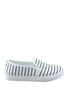 รองเท้าส้นแบนแคนวาส No.1512 - Pin Stripe Canvas Casual Sneakers