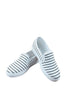 รองเท้าส้นแบนแคนวาส No.1512 - Pin Stripe Canvas Casual Sneakers
