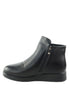 รองเท้าบูท กันหนาว - Modern Low-Heels Flat Leather Ankle Boots