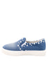 รองเท้าผ้าใบเดนิมลายสตาร์ - Stars Denim Platfrom Sneaker Flat Shoes