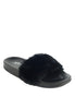 รองเท้าแตะขนเฟอร์ No.M-1 - Rubber Fur Slipper Sandals