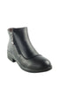 รองเท้าบูท กันหนาว - Modern Low-Heels Flat Leather Ankle Boots