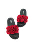 รองเท้าแตะแต่งดอกไม้ No.M-3 - Rubber Floral Slipper Sandals